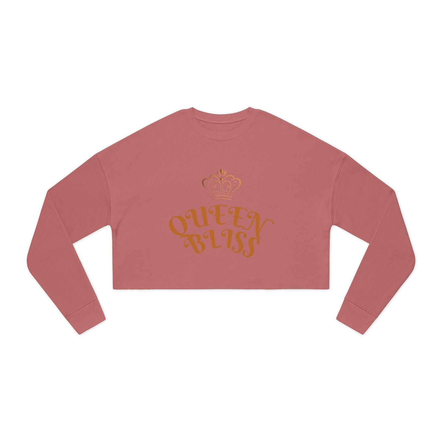 Crowned Queen Bliss Crop Top Hoodie Couple Set for Women