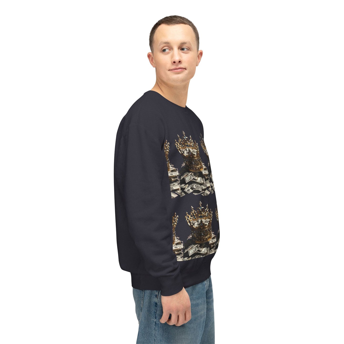 Limited Edition Crowned Comfort Men’s Lightweight Crewneck Sweatshirt