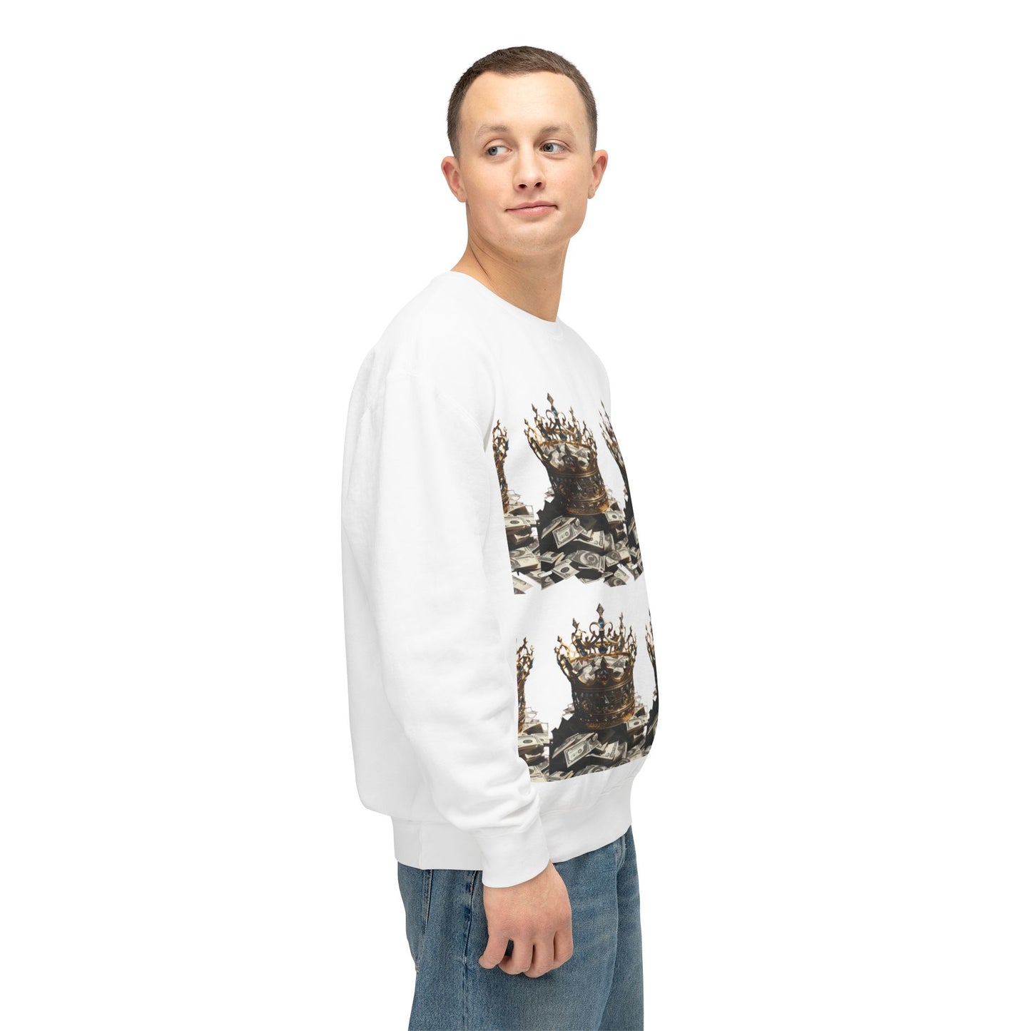 Limited Edition Crowned Comfort Men’s Lightweight Crewneck Sweatshirt