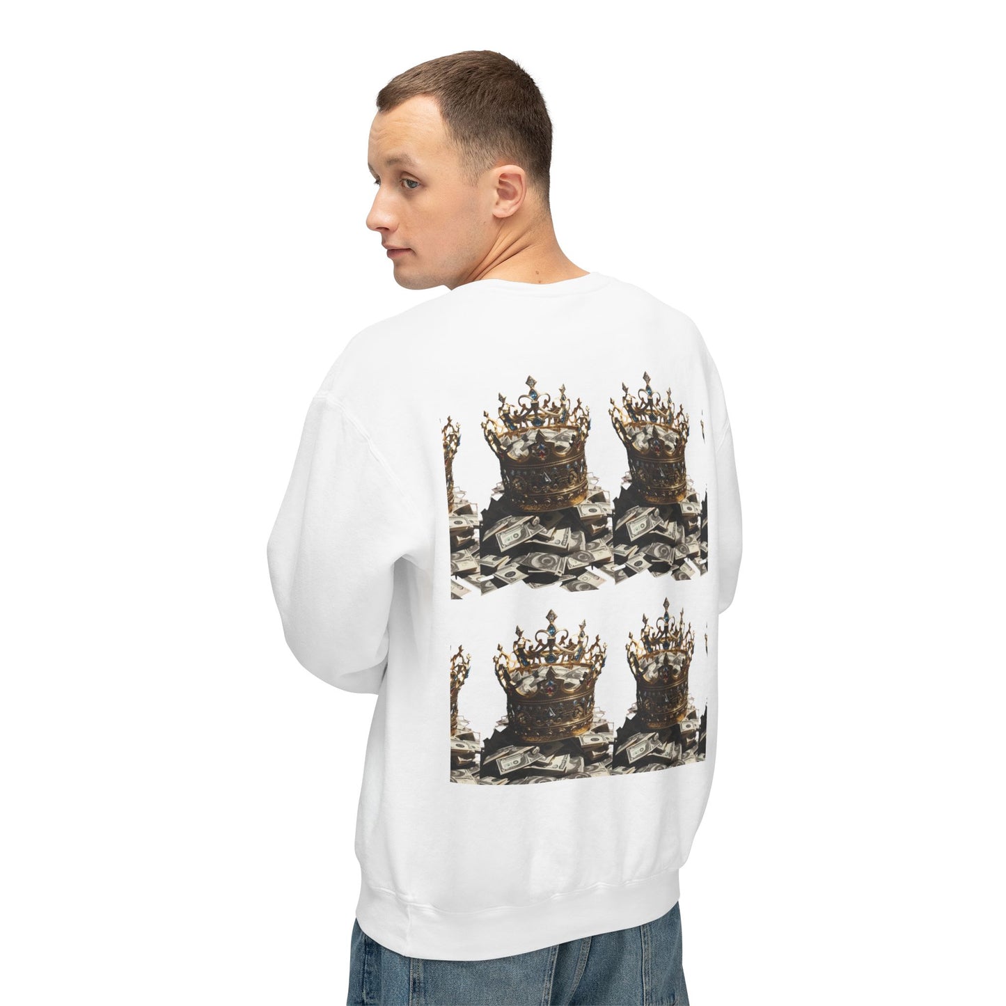 Limited Edition Crowned Comfort Men’s Lightweight Crewneck Sweatshirt