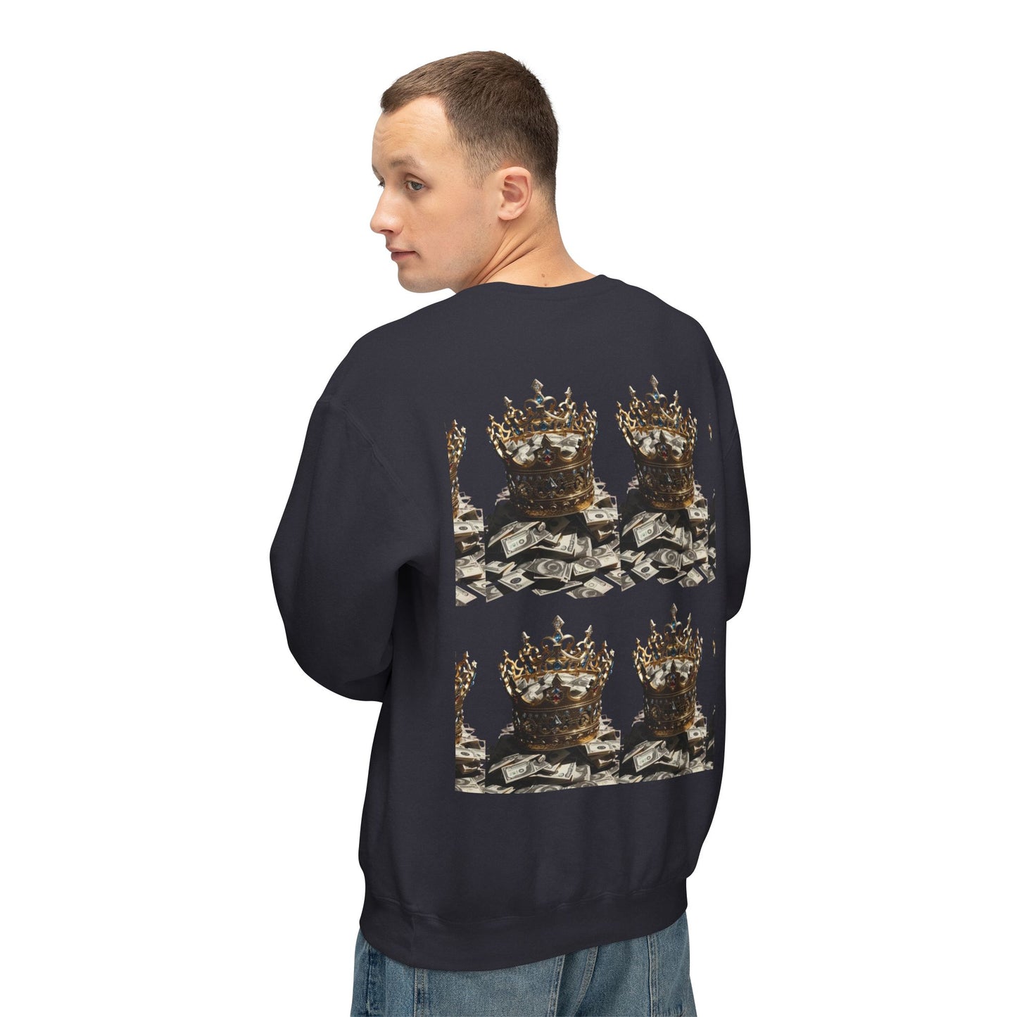 Limited Edition Crowned Comfort Men’s Lightweight Crewneck Sweatshirt