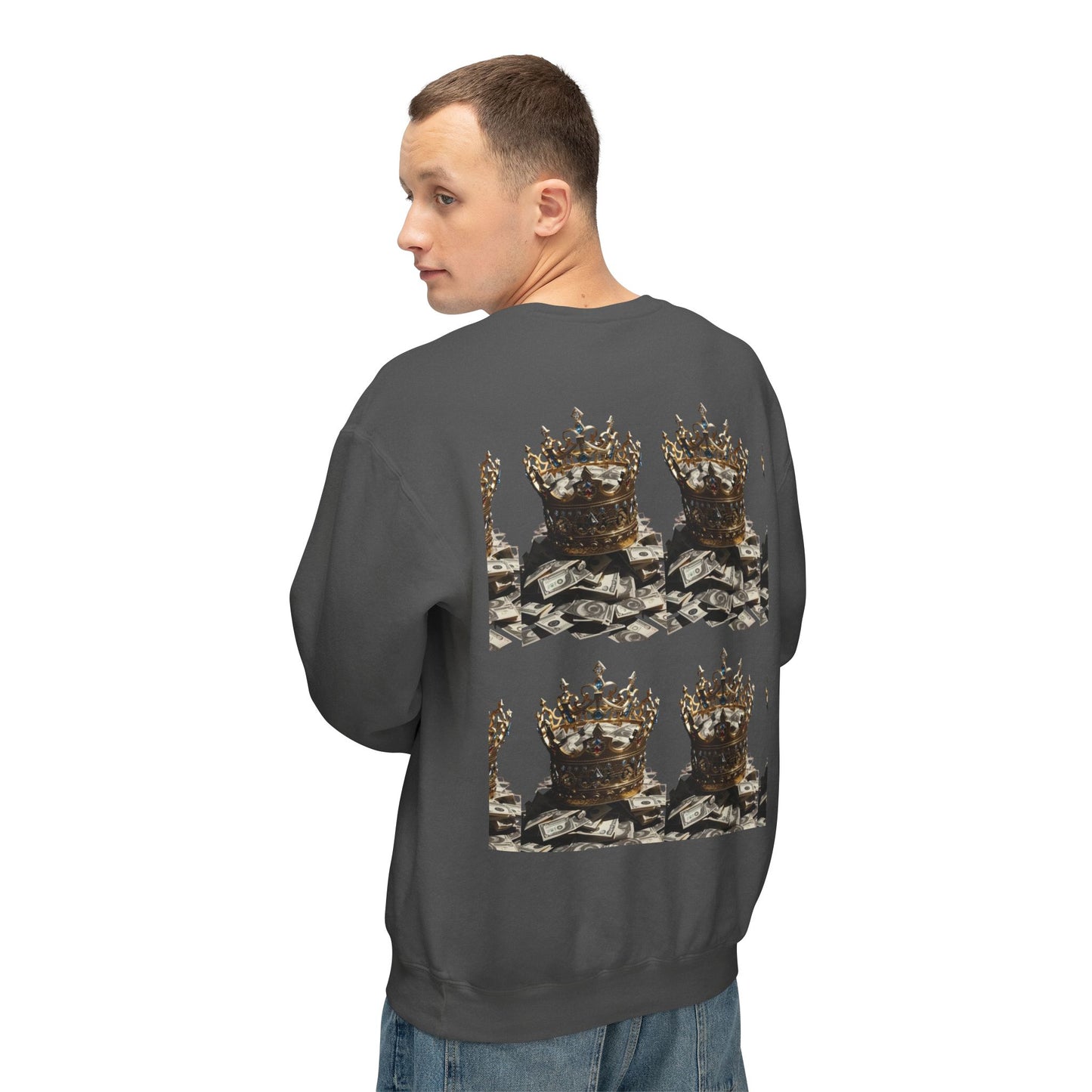 Limited Edition Crowned Comfort Men’s Lightweight Crewneck Sweatshirt