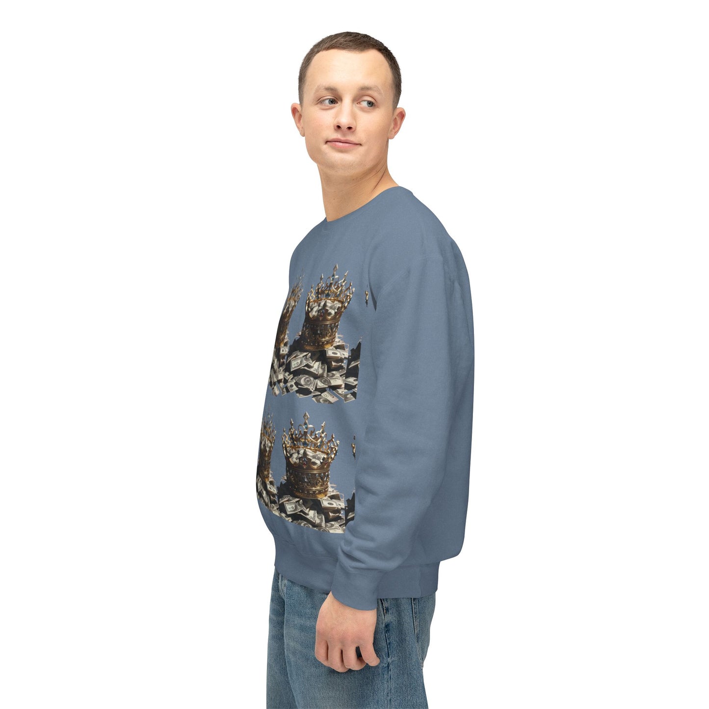Limited Edition Crowned Comfort Men’s Lightweight Crewneck Sweatshirt