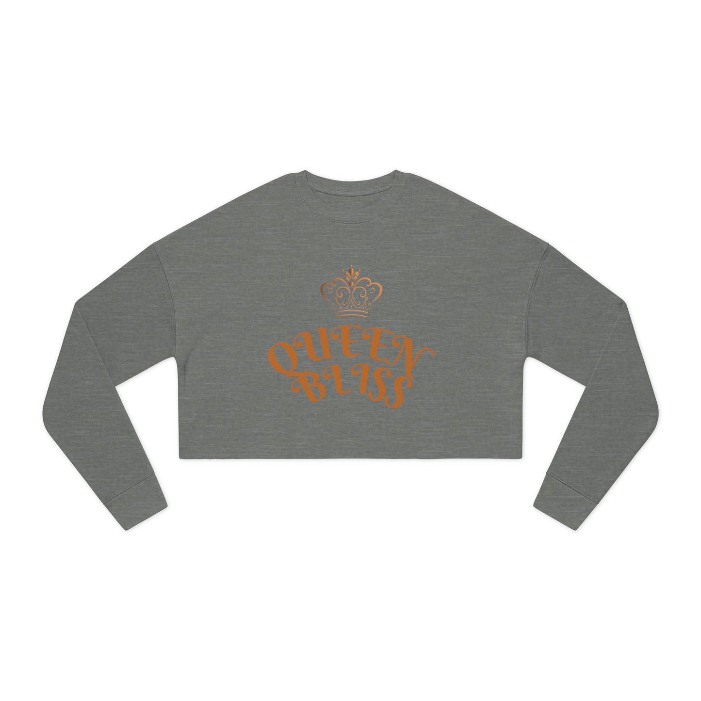 Crowned Queen Bliss Crop Top Hoodie Couple Set for Women
