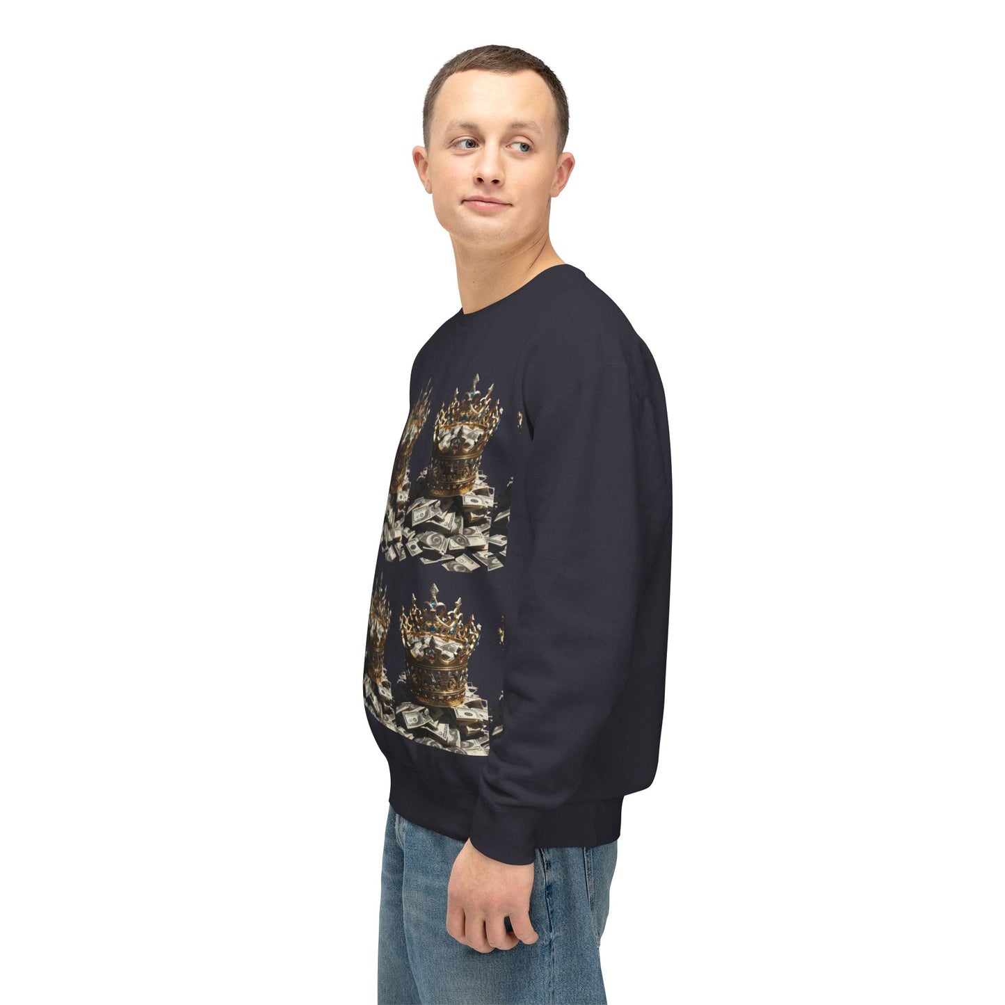 Limited Edition Crowned Comfort Men’s Lightweight Crewneck Sweatshirt