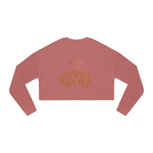 Crowned Queen Bliss Crop Top Hoodie Couple Set for Women