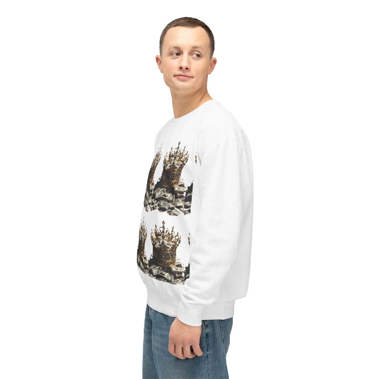 Limited Edition Crowned Comfort Men’s Lightweight Crewneck Sweatshirt