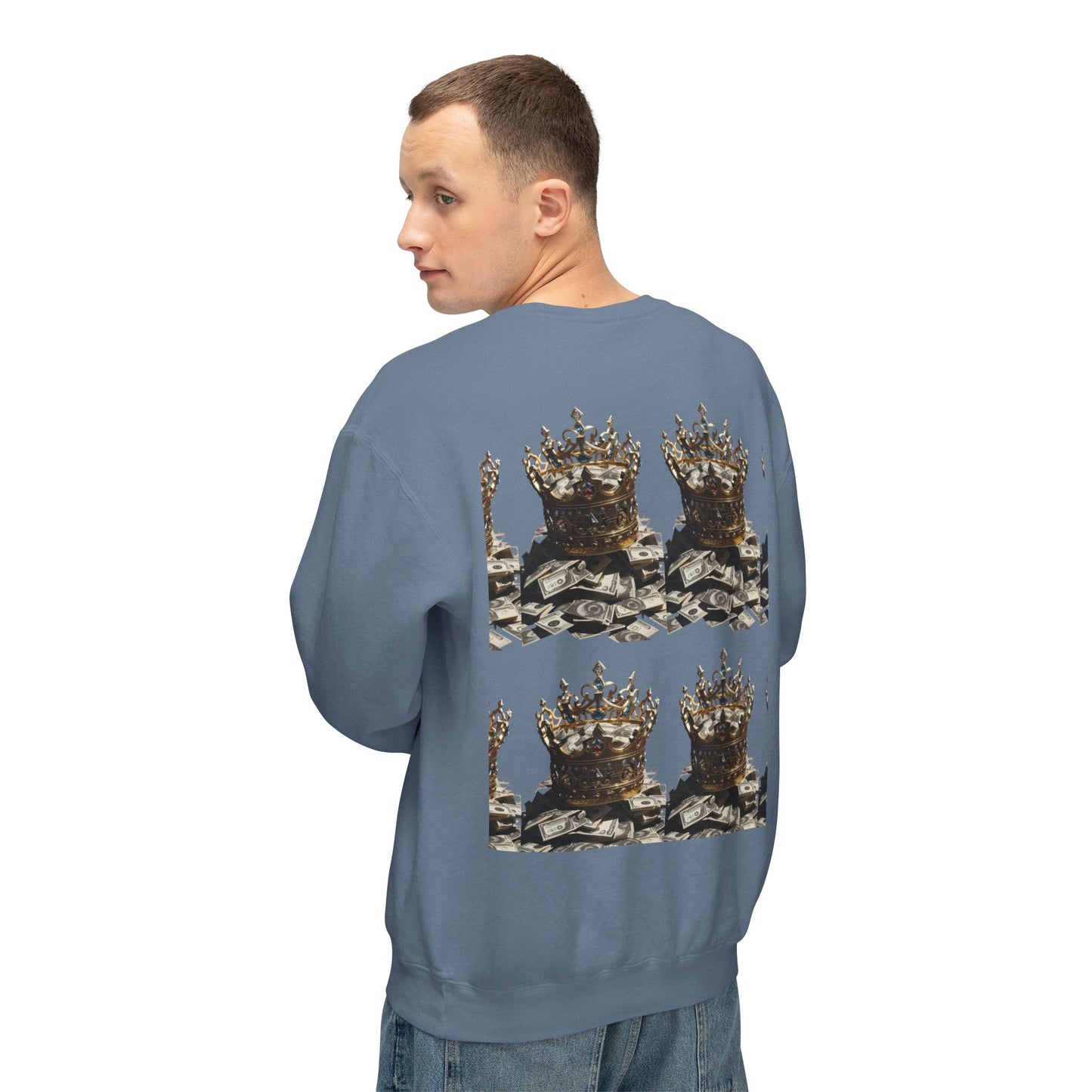 Limited Edition Crowned Comfort Men’s Lightweight Crewneck Sweatshirt