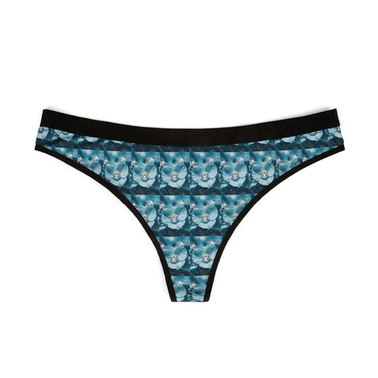 Women's Thongs - Floral Bling Panties
