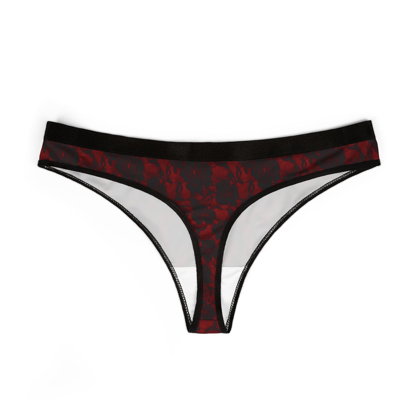 Red Lace Thong