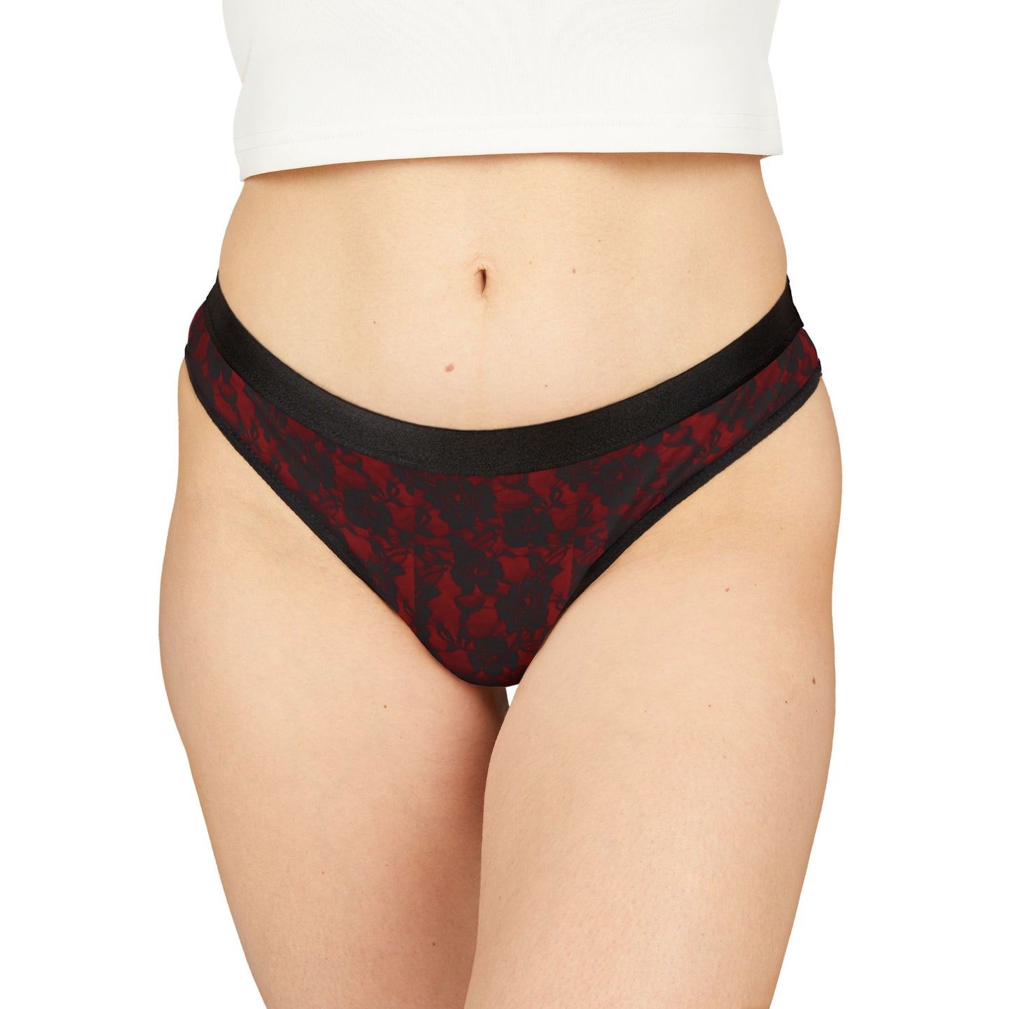 Red Lace Thong