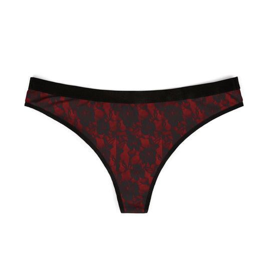 Red Lace Thong