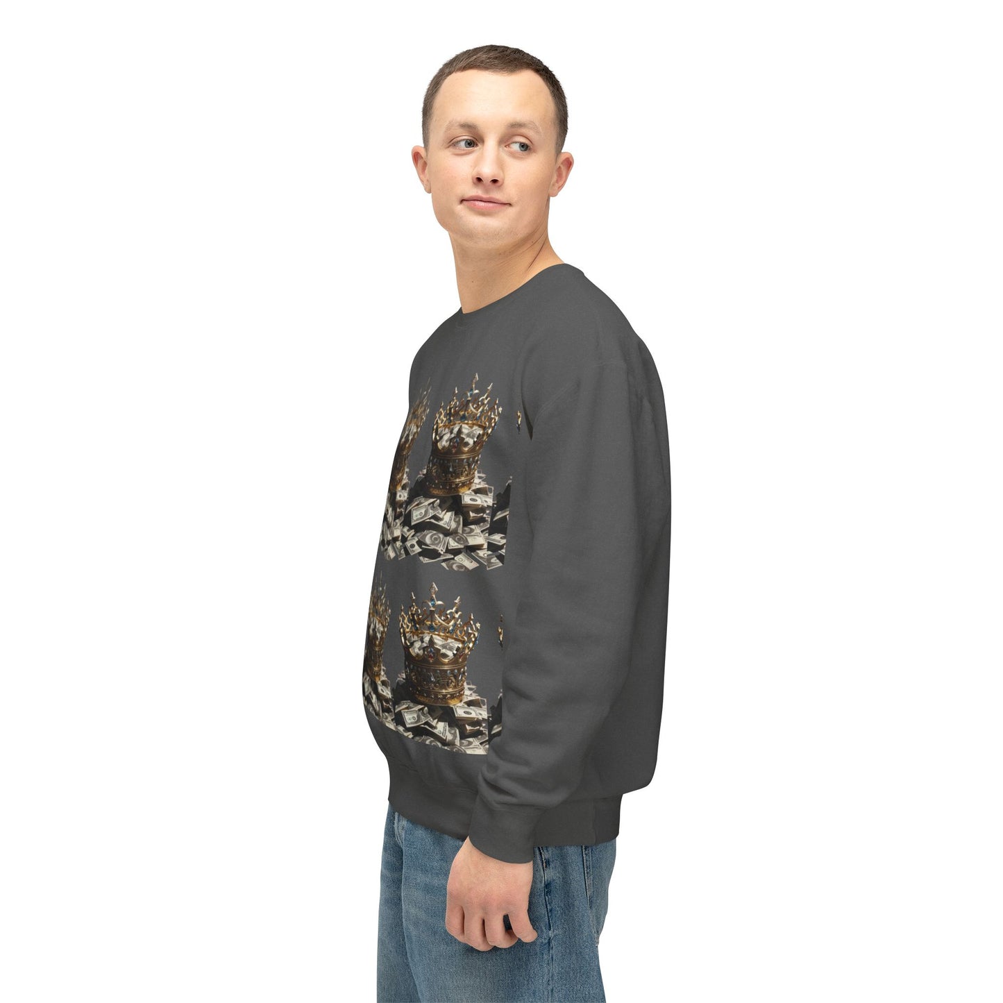 Limited Edition Crowned Comfort Men’s Lightweight Crewneck Sweatshirt